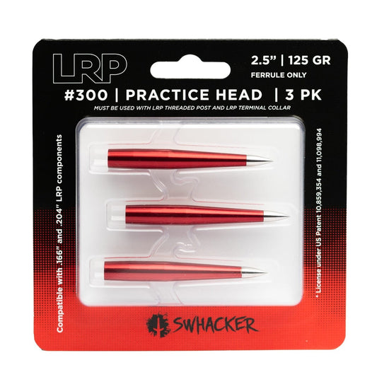 Practice Broadheads Arrow Tips Swhacker #300 125 Grain LRP Retail 3 Packages (Front)