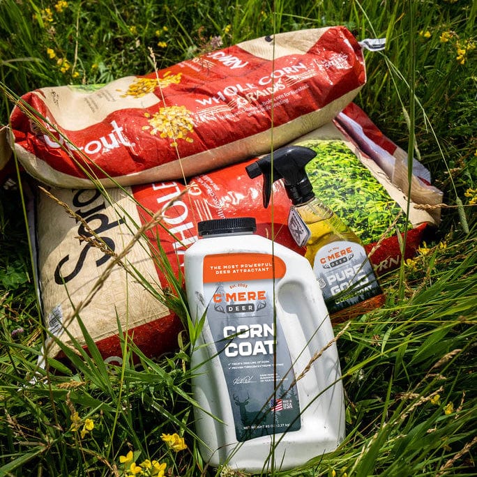 Corn Coat Deer Attractant – Scented Coating to Enhance Feed & Draw Bucks