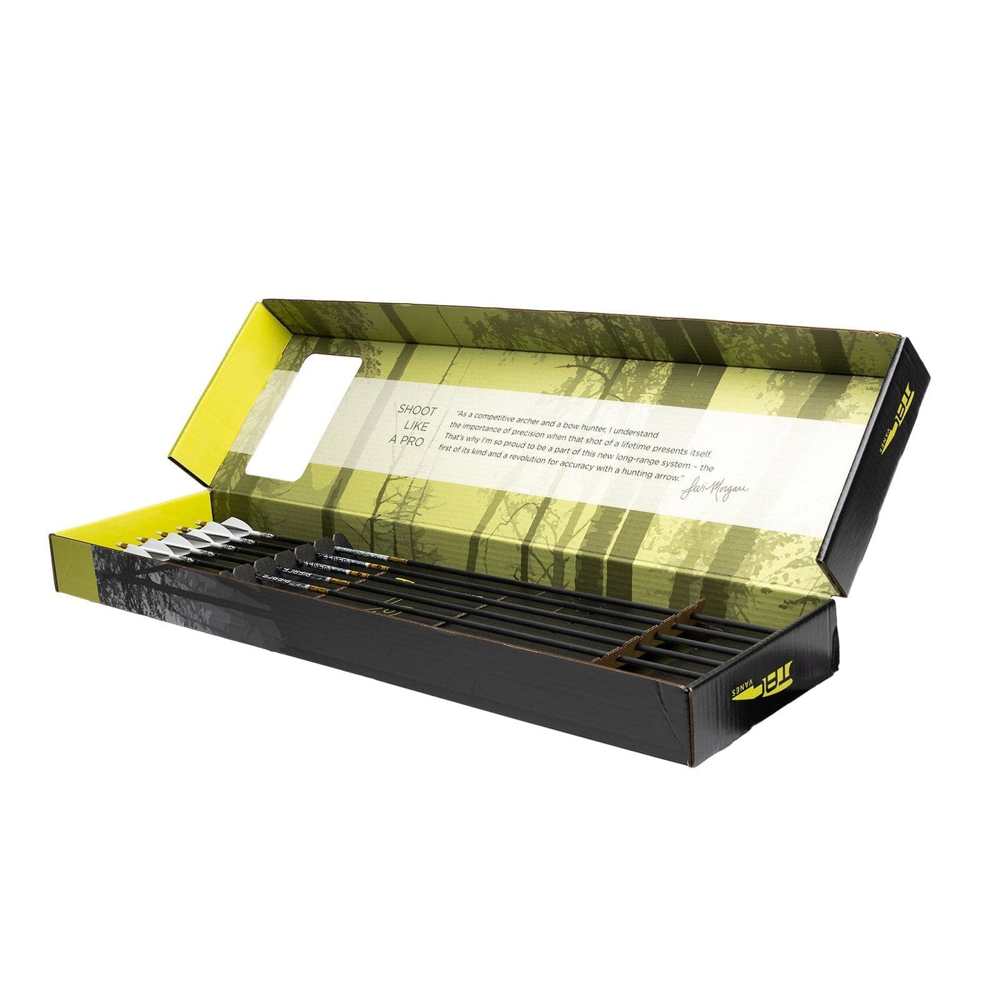 TAC Vanes LRP Gold Tip .166 Arrow Package (6-pack)