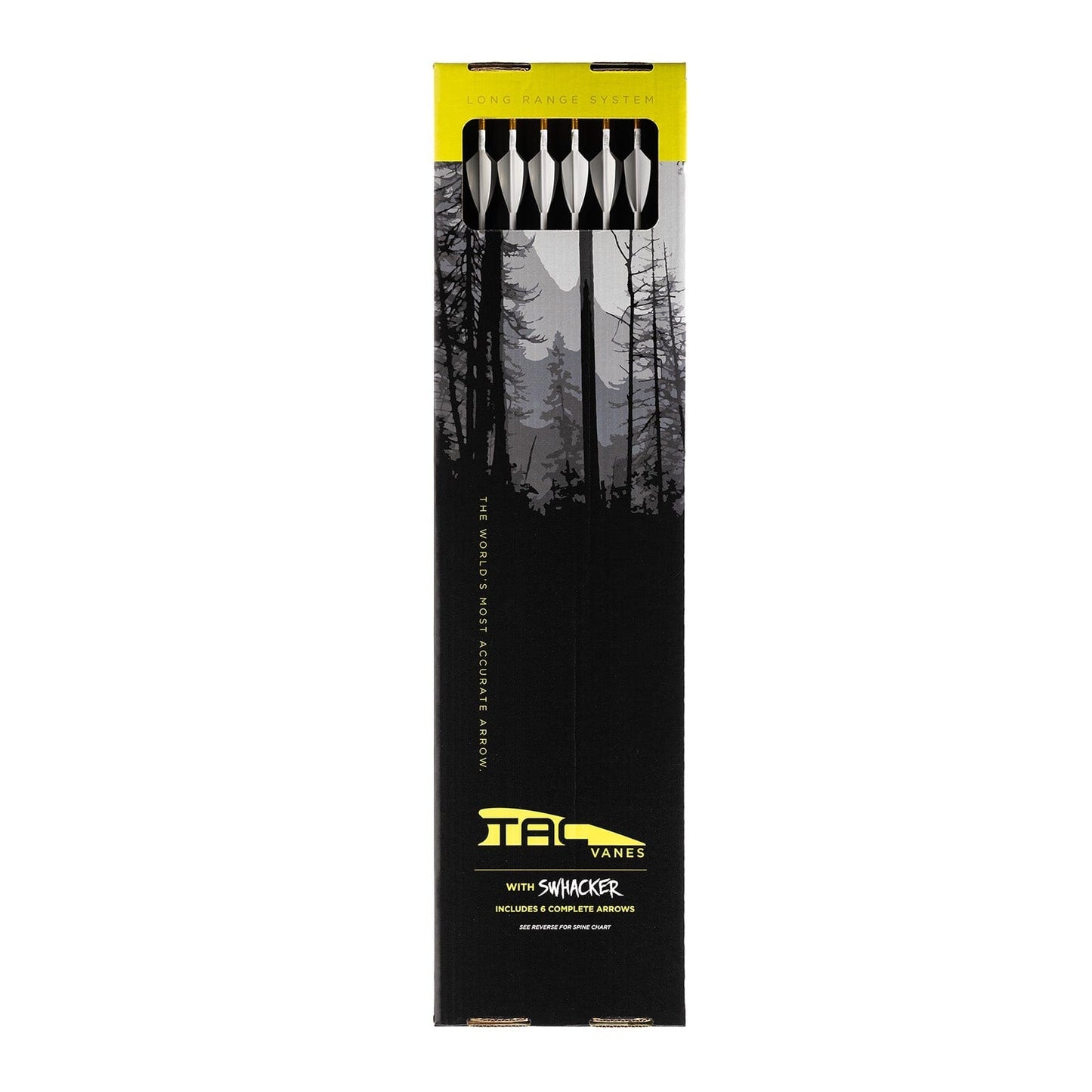 TAC Vanes LRP Gold Tip .166 Arrow Package (6-pack)
