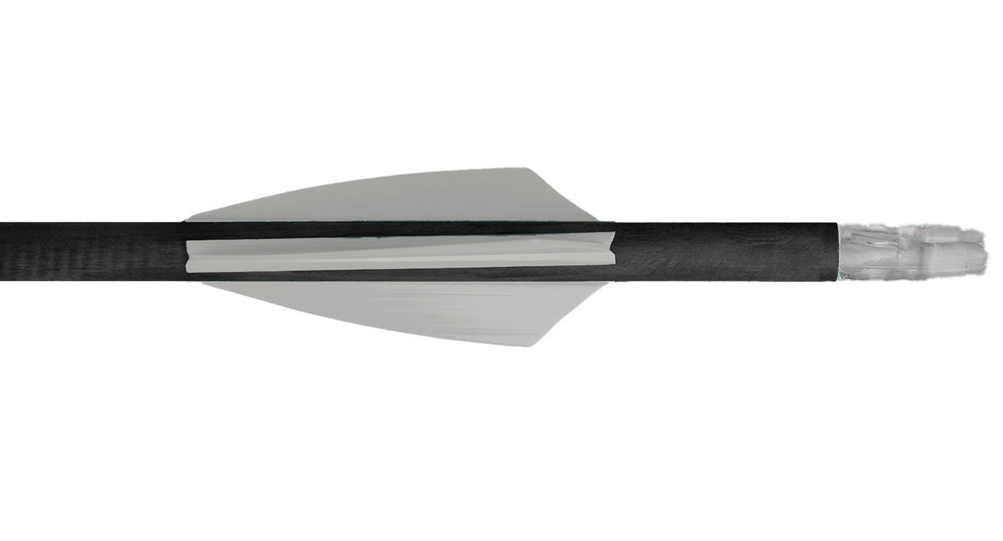 Gray TAC Vanes Driver 2.25-Inch Arrow Fletching Vane For Hunting And Target Arrows