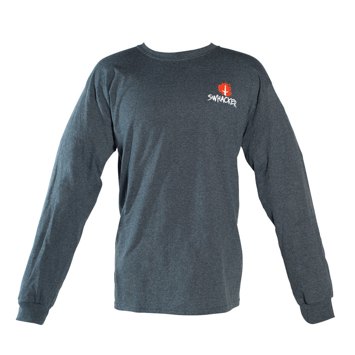 Swhacker Logo Long Sleeve T-Shirt - Heather Gray