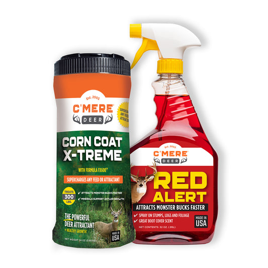 Corn Coat X-Treme + Red Alert FX Deer Bundle For Antler Growth & Lure
