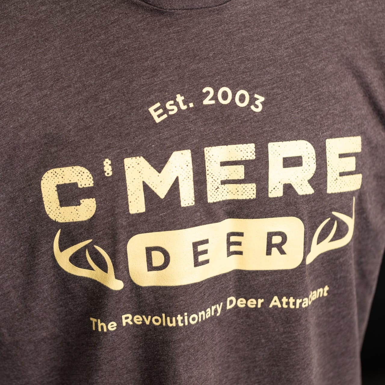 C'Mere Deer Heather Brown T-Shirt