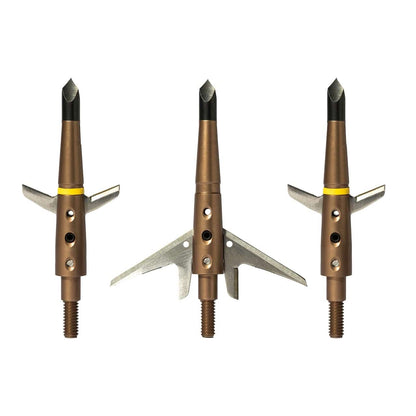 Swhacker 3 Pack Mechanical Broadhead 2 Blade 100 Grain 3-Pack