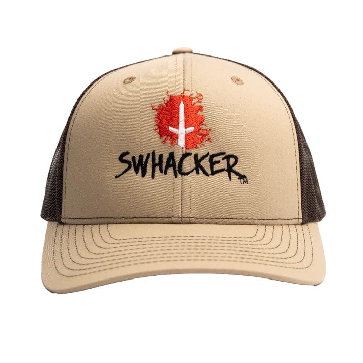 SWHACKER Logo Hat | Khaki & Coffee | Adjustable Six Panel Cap – FL Outdoors