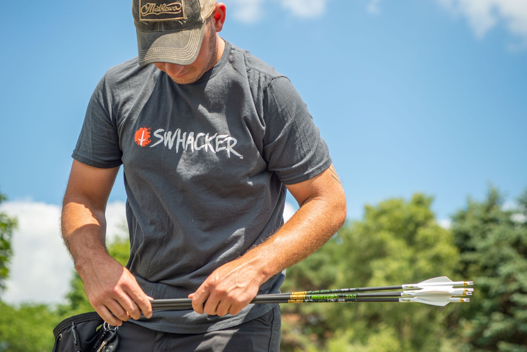 Swhacker Logo T-Shirt - Charcoal Gray