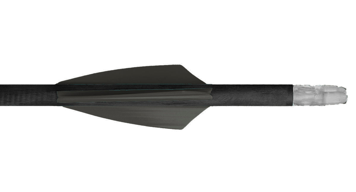 Black TAC Vanes Driver 2-Inch Arrow Fletching Vane for Precision Archery