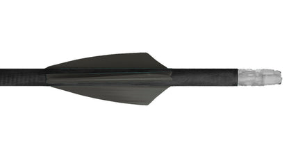 Black TAC Vanes Driver 2.25-Inch Arrow Fletching Vane For Hunting And Target Archery