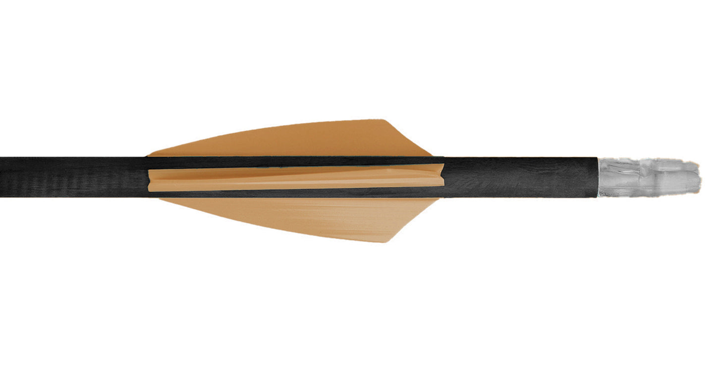 Tan TAC Vanes Driver 2.25-Inch Arrow Fletching Vane For Hunting Arrow Setups