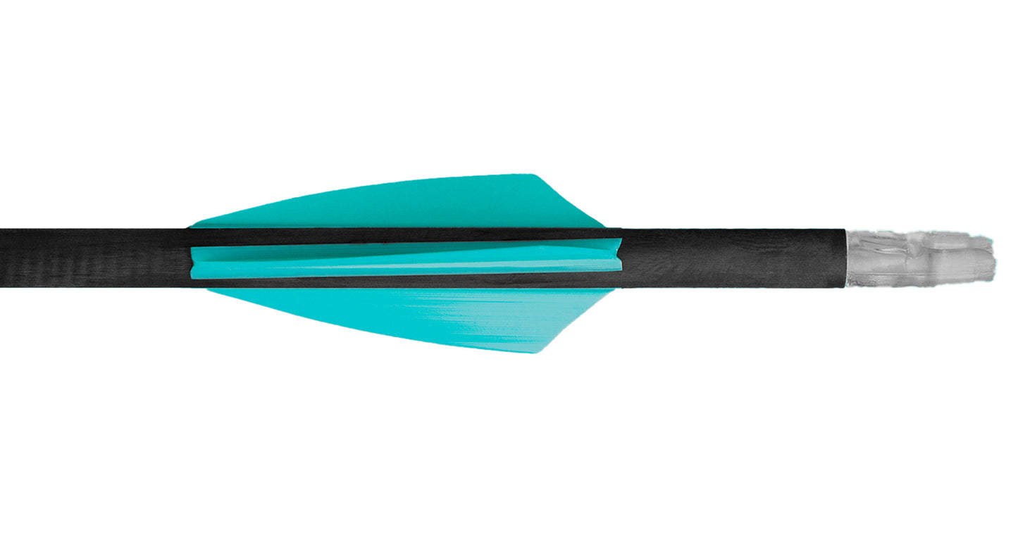 Turquoise TAC Vanes Driver 2.25-Inch Arrow Fletching Vane For Target And 3D Archery