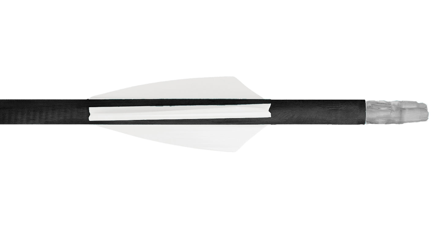 White TAC Vanes Driver 2.25-Inch Arrow Fletching Vane For Hunting And Target Arrows