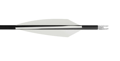 White TAC Vanes Driver 3.75-Inch Arrow Fletching Vane for Precision Hunting and Archery
